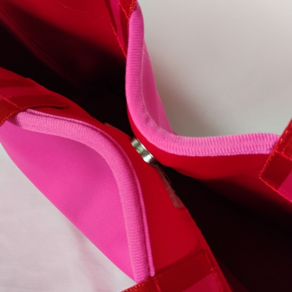 Summersalt x FabFitFun Pink & Red Neoprene Beach Summer Tote Bag Swimming Pool - Picture 7 of 16